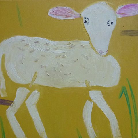 Easter Lamb – painting by Georgia Hayes
