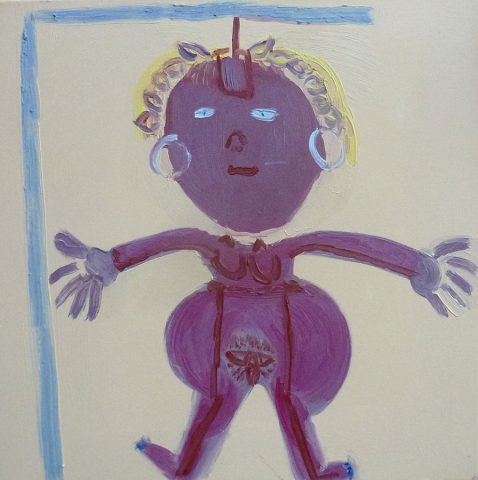 Swinging Girl – painting by Georgia Hayes