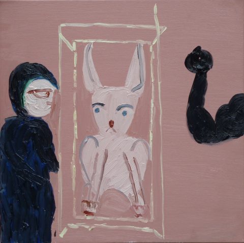 Anubis in Cairo – painting by Georgia Hayes
