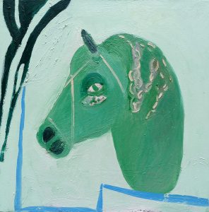Horse with Plaited Mane– painting by Georgia Hayes