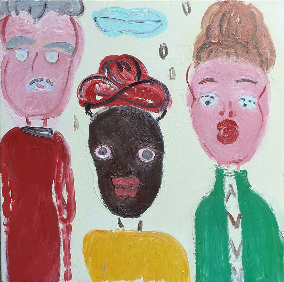Three Heads – painting by Georgia Hayes
