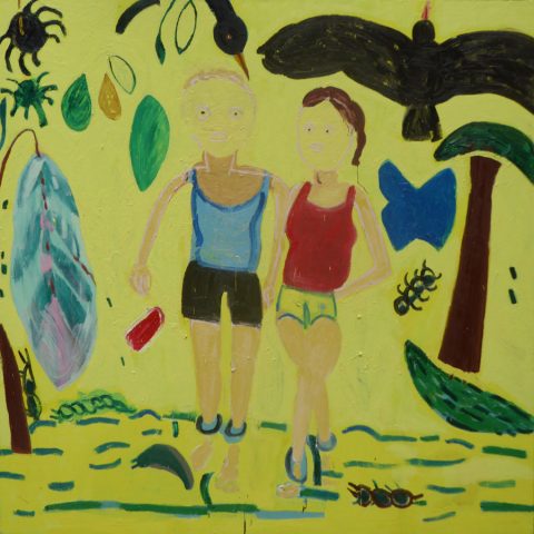 Another Walk in the Rain Forest – painting by Georgia Hayes