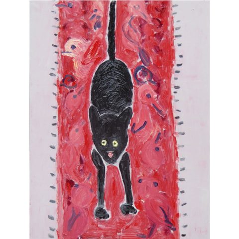 Cat on the Mat – painting by Georgia Hayes