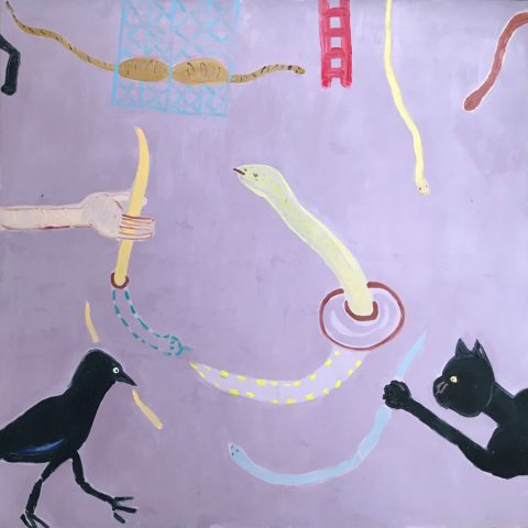 Catching & Saving Snakes – painting by Georgia Hayes