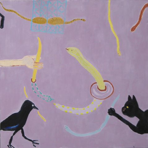 Catching & Saving Snakes – painting by Georgia Hayes