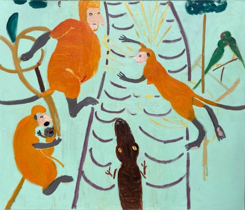 Proboscis Crossing – painting by Georgia Hayes