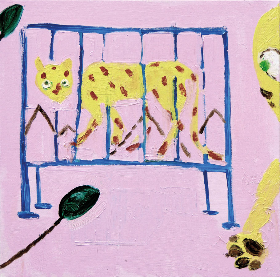 Caging a Cat – painting by Georgia Hayes