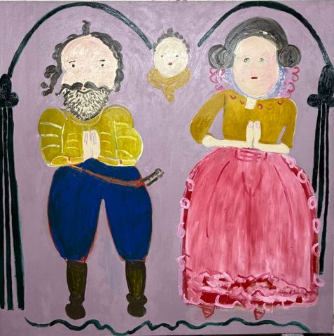 The Knight & The Lady in St Nicolas, Tallin by Georgia Hayes